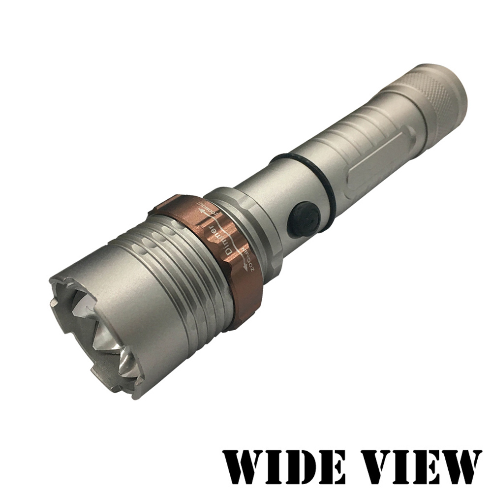 【WIDE VIEW】戰術旋轉變焦XML T6手電筒(NZL-XT6-T)