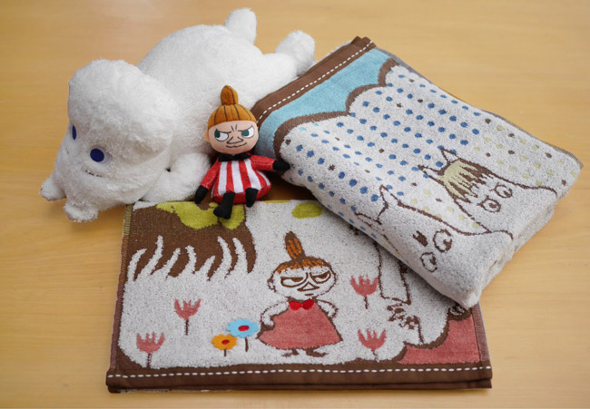 日本丸真Moomin刺繡毛巾-家庭