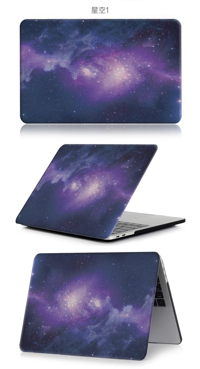 For MacBook Air 13.3吋筆電水貼殼-黑白大理石紋(A1466/A1369