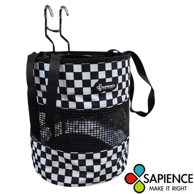 SAPIENCE 自行車用格紋寵物袋/前置物袋
