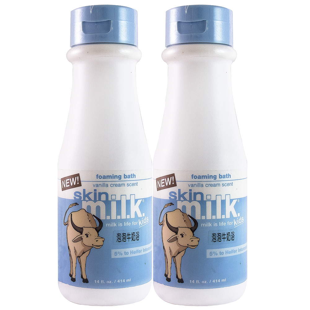 SkinMilk小水牛傑西 寶貝牛奶泡泡浴(414mlX2)