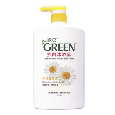 綠的GREEN 抗菌沐浴乳-洋甘菊精油1000ml