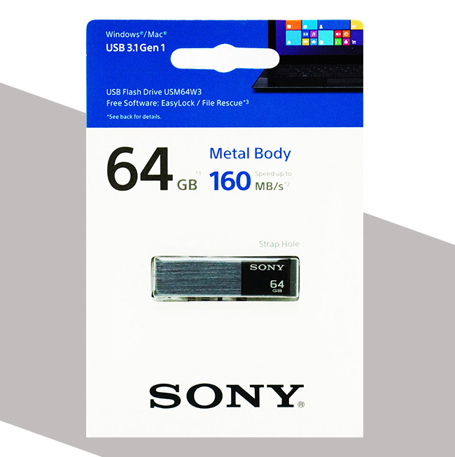 SONY USB3.1髮絲紋金屬碟 64GB