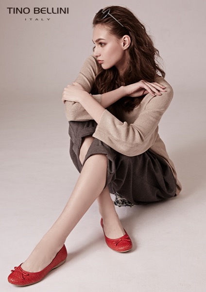 Tino Bellini 巴西進口編織舒足娃娃鞋_黑