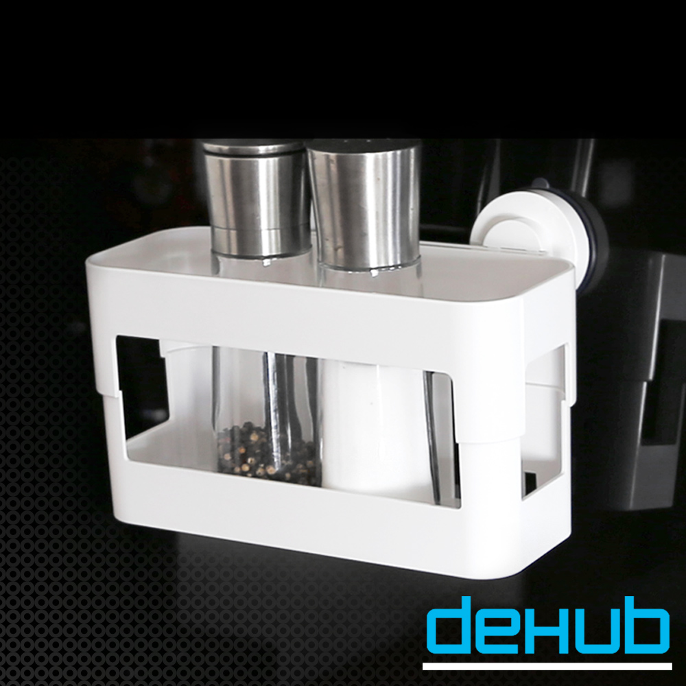 DeHUB 二代超級吸盤 置物架(白)