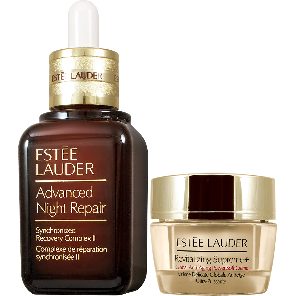 ESTEE LAUDER 雅詩蘭黛 特潤超導修護露(50ml)+年輕肌密無敵霜(15ml)(公司貨)