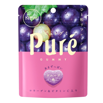 甘樂 Kanro Pure鮮果實葡萄軟糖(45.5g)