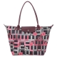 LONGCHAMP Le pliage Artwalk 長把印花尼龍水餃包(暗紅色) product thumbnail 1