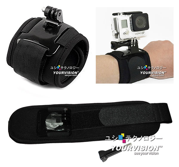 GoPro 固定式 高彈力舒壓手腕帶 臂帶 for HERO 4 3+ 3 2