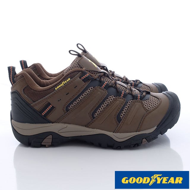 GOODYEAR-護趾寬楦越野登山鞋-MOSI3593咖