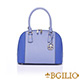 義大利BGilio-十字紋牛皮雙色貝殼包(大款)-淺藍1946.002-09 product thumbnail 1