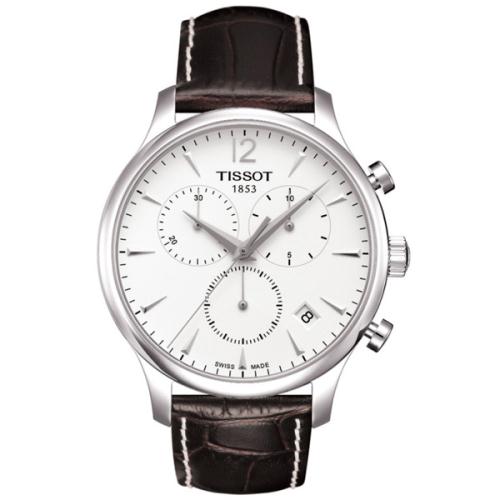 TISSOT T-TRADITION 都會雅仕計時腕錶-白/42mm