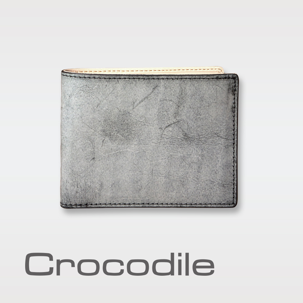 Crocodile Bridle系列多卡短夾 0103-08205