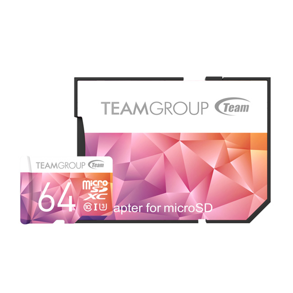 十銓Team MicroSDXC UHS-I U3 64GB 夢幻炫彩記憶卡