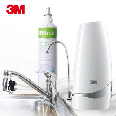 3M DS02-CG 桌上型淨水器-鵝頸款+1支濾心 (共含2支濾心)