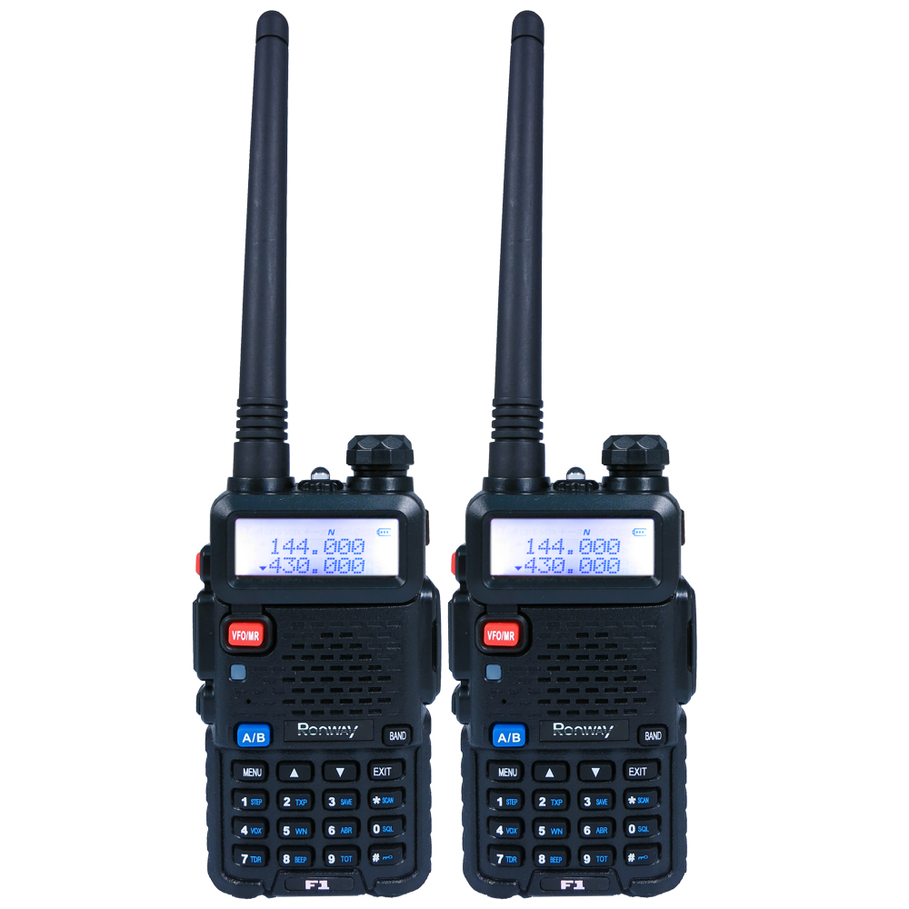 【隆威】Ronway F1 VHF/UHF雙頻無線電對講機 五色 (2入組)