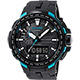 CASIO 卡西歐 PRO TREK 專業登山太陽能電波手錶-藍/51.6mm product thumbnail 1