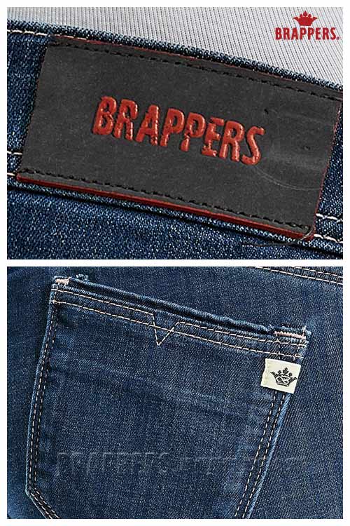 BRAPPERS 女款 新美腳 Royal 系列-中腰彈性九分褲-深藍