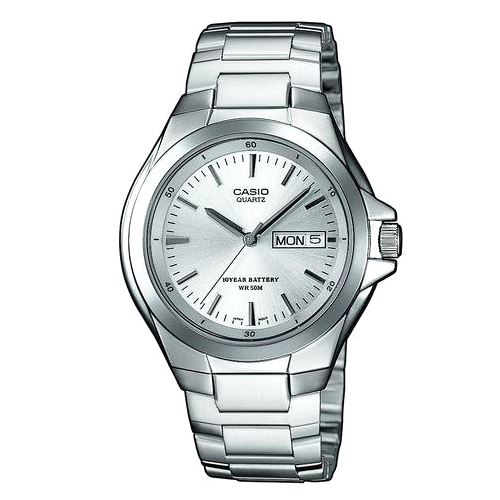 CASIO 經典復古型指針紳士錶(MTP-1228D-7A)-白/40mm