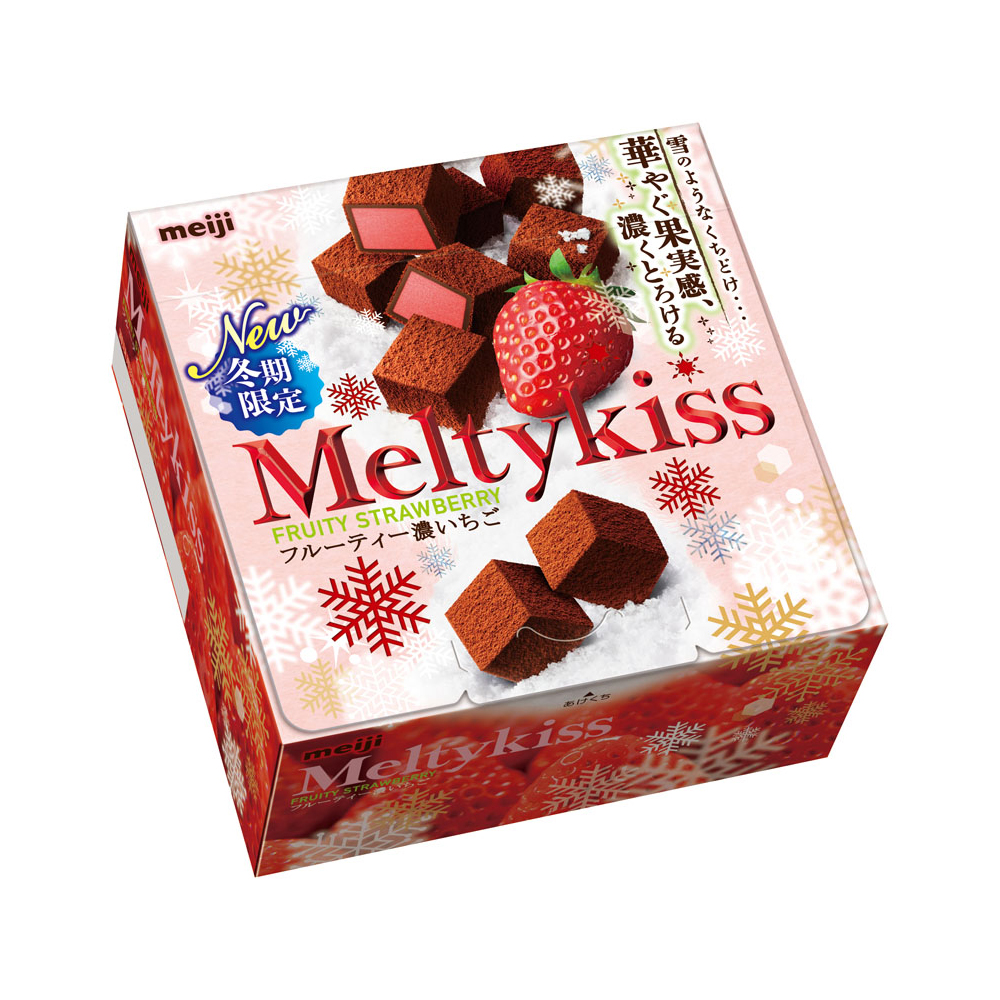 明治 Meltykiss夾餡巧克力-草莓口味(56g)