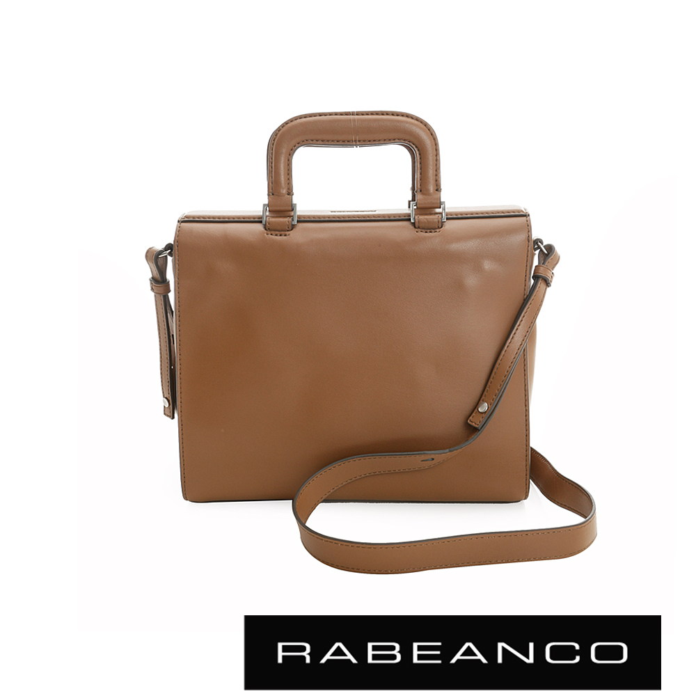 RABEANCO 迷時尚系列兩用手提方包- 駝