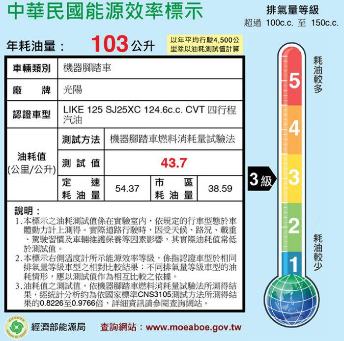 【KYMCO 光陽機車】 LIKE 125-六期車(2019年新車)