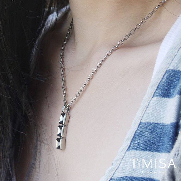 TiMISA《動感(S)》純鈦項鍊