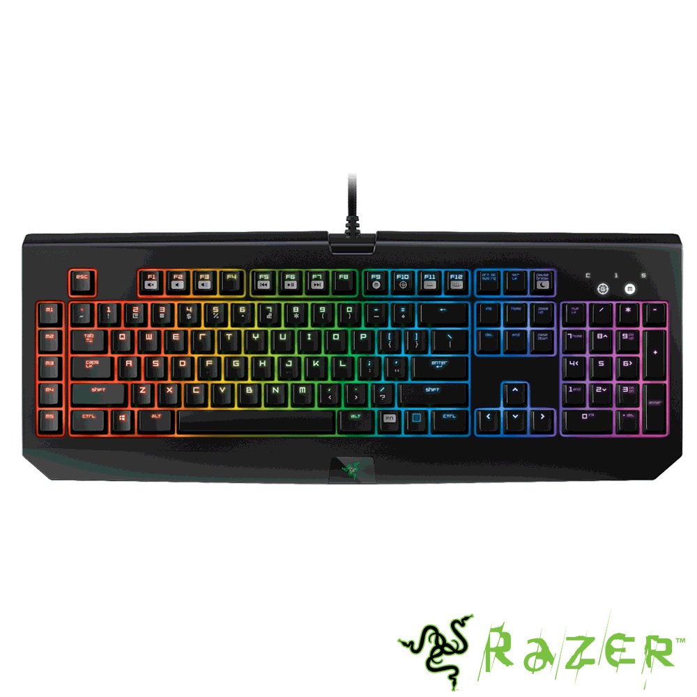 Razer 雷蛇 黑寡婦機械式鍵盤-綠軸中文  Blackwidow Chroma