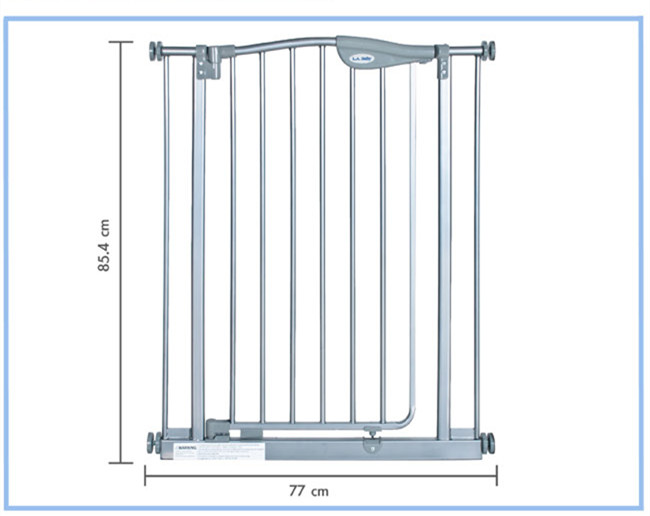 【美國 L.A. Baby】雙向自動回彈上鎖安全幼兒鐵門欄(微角度自動回彈上鎖)