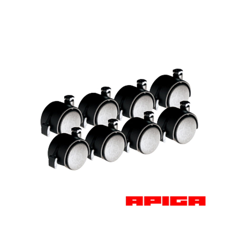 APIGA AP1 & AP2 PLUS專用賽車架活動滾輪 (一套 8 顆)