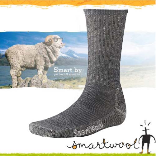 【美國 SmartWool】美麗諾羊毛 輕型健行中長襪(2入)_灰