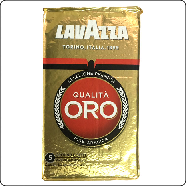 LAVAZZA ORO金牌咖啡粉(2包)＋ROSSA研磨咖啡粉(2包)