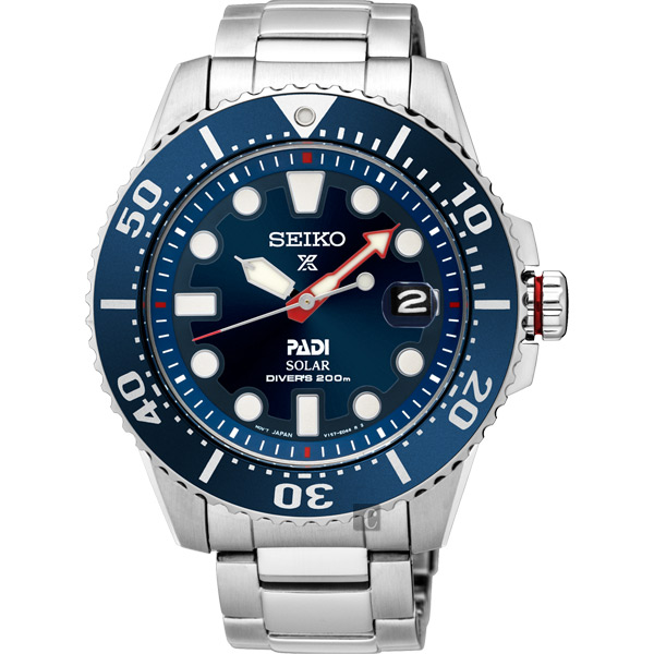 SEIKO Prospex PADI 太陽能潛水200米聯名限量腕錶(SNE435J)-藍水鬼