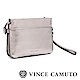 Vince Camuto 素面拉鍊手拿肩背兩用包-鐵色 product thumbnail 1