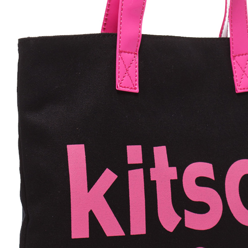 kitson 美式學院風方型托特包(BLACK)