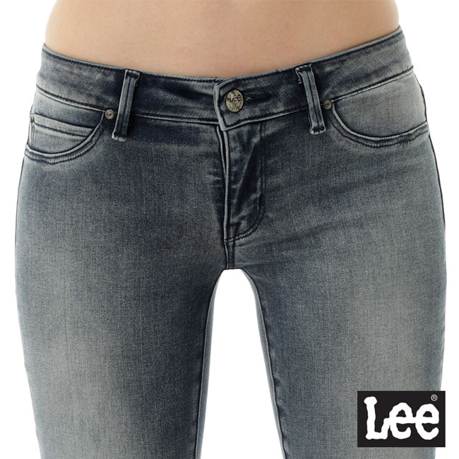 Lee 牛仔褲 419 低腰緊身窄管-女款-深藍