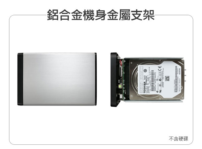 archgon 2.5吋 USB3.0 2bay磁碟陣列外接盒 MH-2622RD-U3J