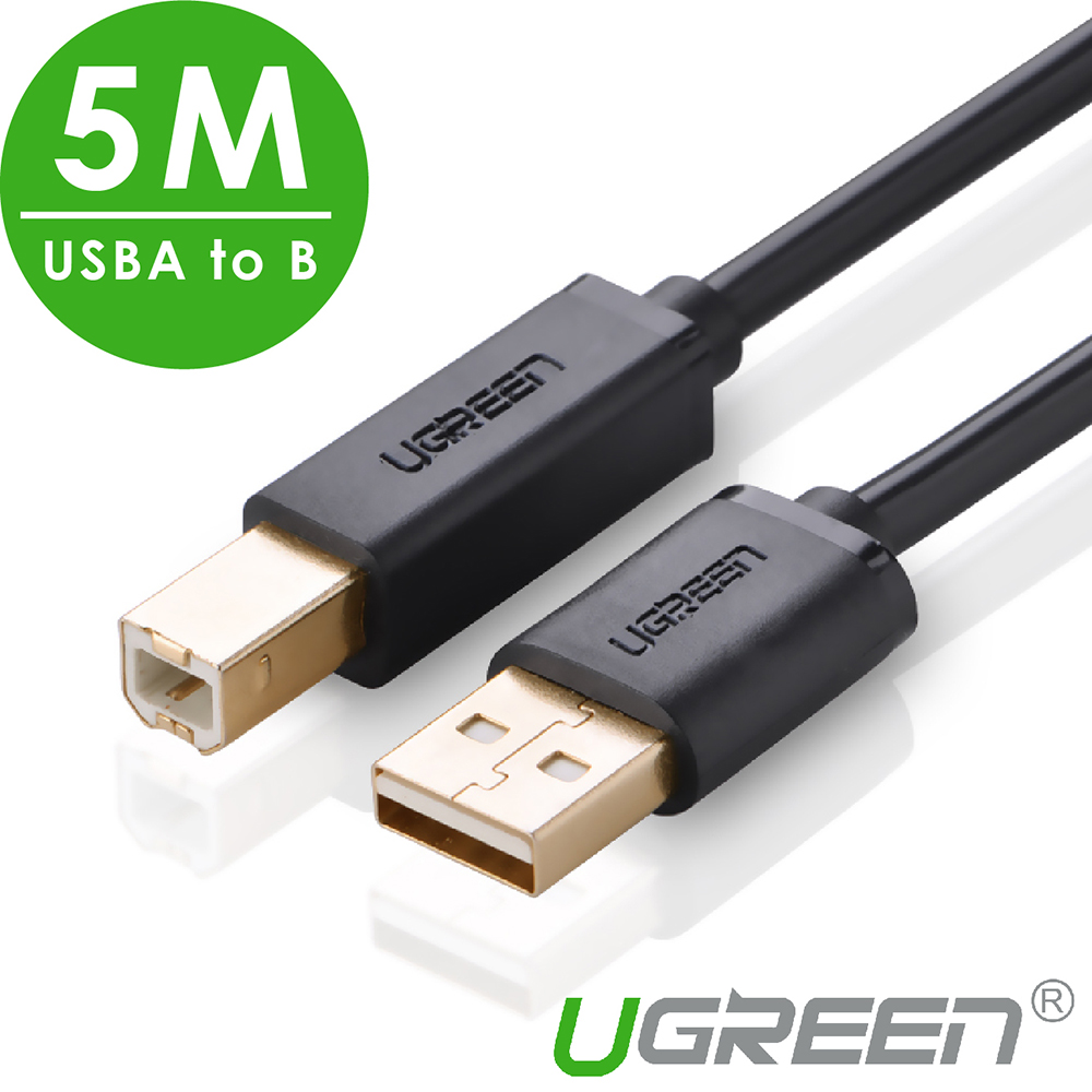 綠聯 USB A to B印表機多功能傳輸線 5M