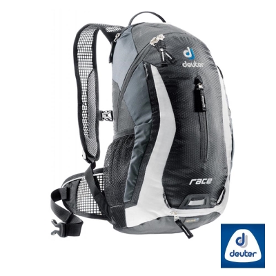 【德國 Deuter】Race 10L 超輕型自行車背包/登山背包_黑/白