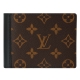 LV M60411 經典Monogram Macassar帆布Mindoro折疊短夾(黑) product thumbnail 1