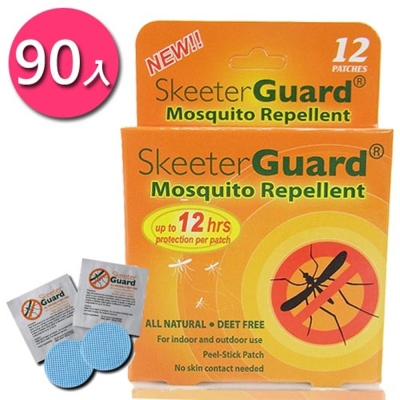 Skeeter Guard 全世界銷售第一12hr長效防蚊大大貼(90入)
