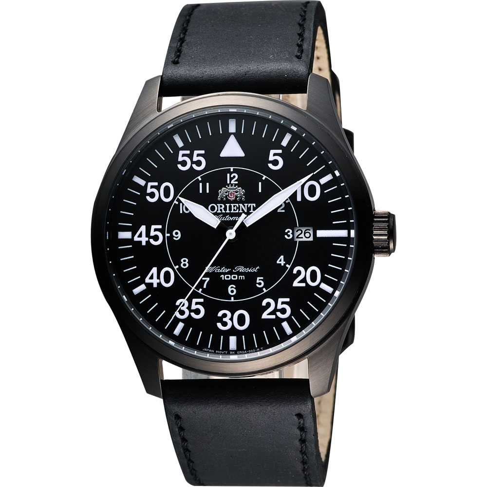 ORIENT 世紀爭霸運動機械腕錶-IP黑/42mm