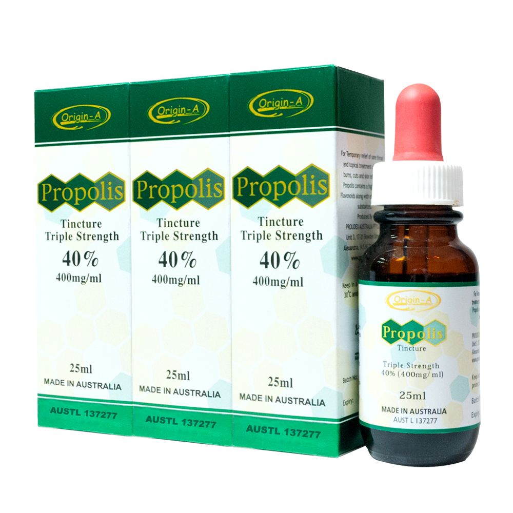 澳洲Origin-A 40%皇家蜂膠液健康組(25mlx3瓶)