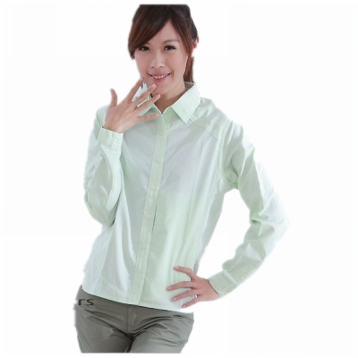 CARAVA 女款日本原紗速乾排汗襯衫《綠》
