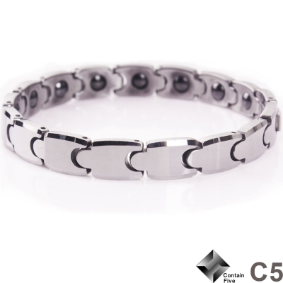 C5 歐式奢華鎢鋼鍺磁手鍊(女款)