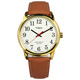 TIMEX 天美時 40週年美國指標復古數字時刻真皮手錶-米白x金框x咖啡/38mm product thumbnail 1