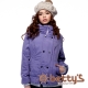 betty’s貝蒂思　高領羅紋配色鋪棉夾克(紫藍) product thumbnail 1