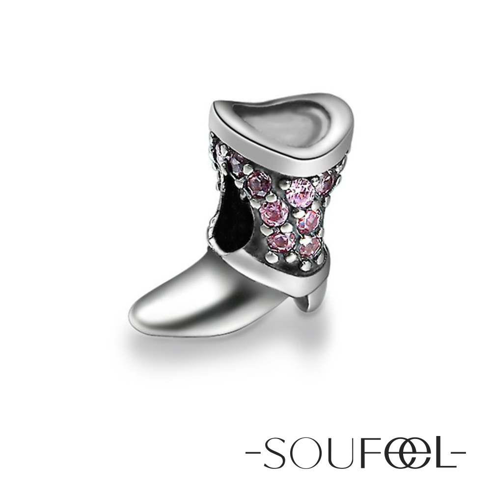 SOUFEEL 純銀手鍊珠飾-串珠 朵拉系列 玻璃鞋