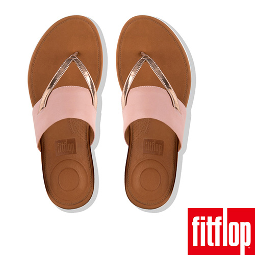 FitFlop DELTA TOE-THONG SANDALS 粉/金