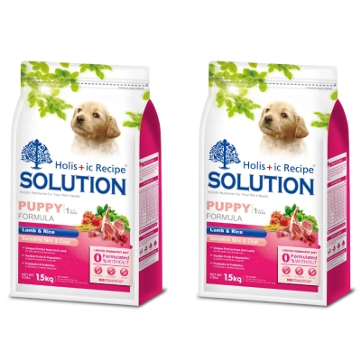 SOLUTION 耐吉斯 幼犬 聰明成長配方 羊肉＆田園蔬菜 3公斤 X 2包